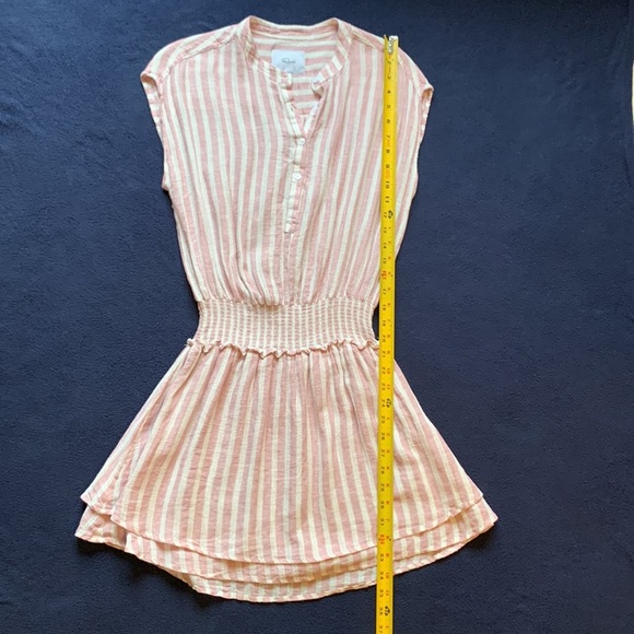 Rails Angelina linen dress rose stripe S - Picture 6 of 12